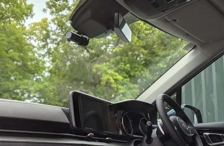 BlackVue Gold Pro Installation with a view of the whole windscreen