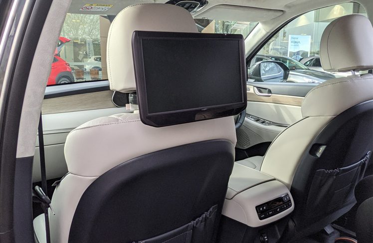 Omni Touchscreen Entertainment Unit installation close up